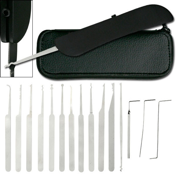 Silver Lock Pick - 15pc Set Silver Lock Pick - 15pc Set