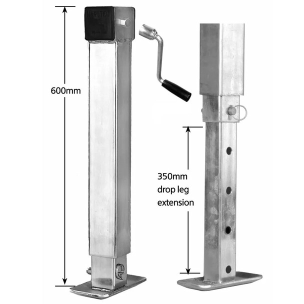 Heavy Duty Adjustable Trailer Stand Side Winding with Loose Handle