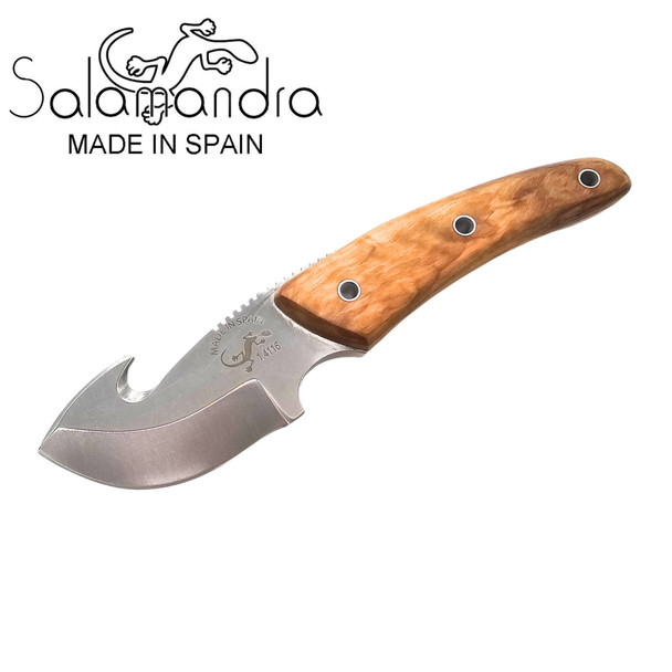 Salamandra Knife with Hook Olive Wood Handle