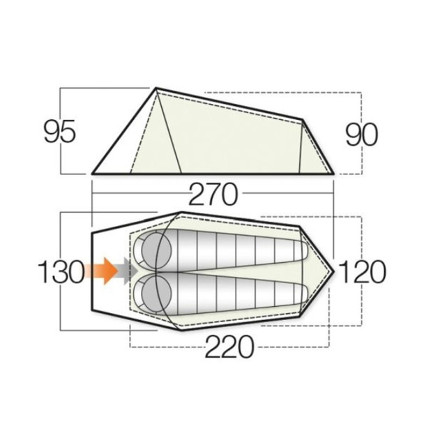 Vango Soul 200 2 Persons Tent
