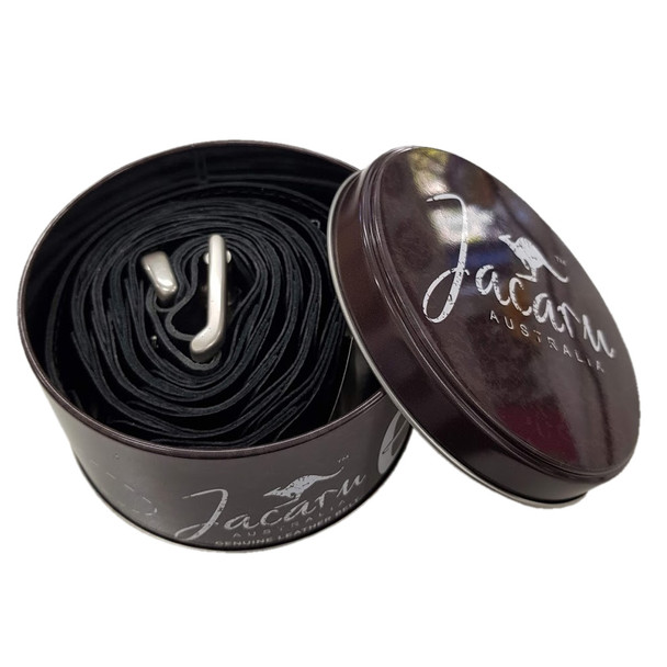 Jacaru Black Looped Kangaroo leather Belt