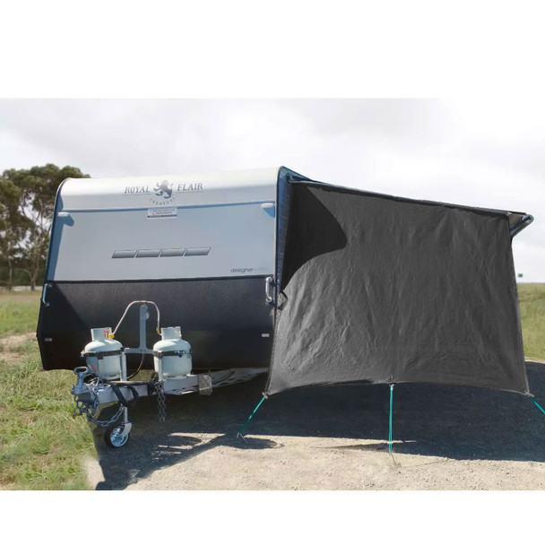 Supex Black Caravan End Wall Screen Supex Black Caravan End Wall Screen