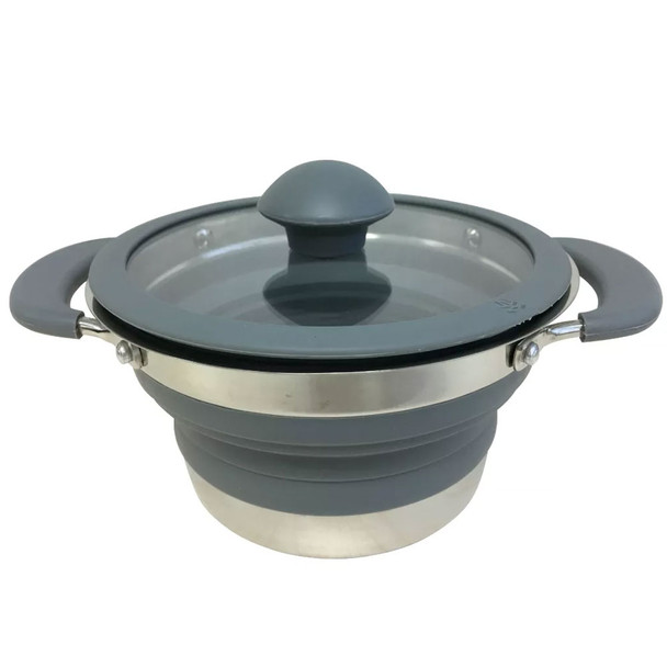 Supex Grey Collapsible Saucepans 1.5L