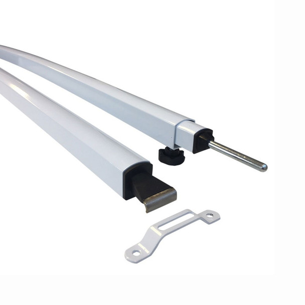 Supex White Acute Curve Aluminium Roof Rail Supex White Acute Curve Aluminium Roof Rail