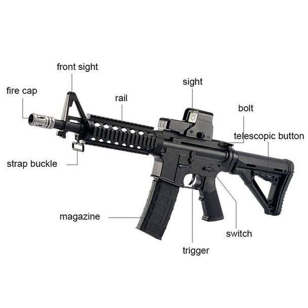 M4A1 V8 Gel Blaster Kit - Nylon Version