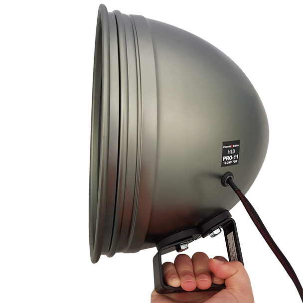 Powa Beam 11" 70w HID Spotlight with Bracket Powa Beam 11" 70w HID Spotlight with Bracket