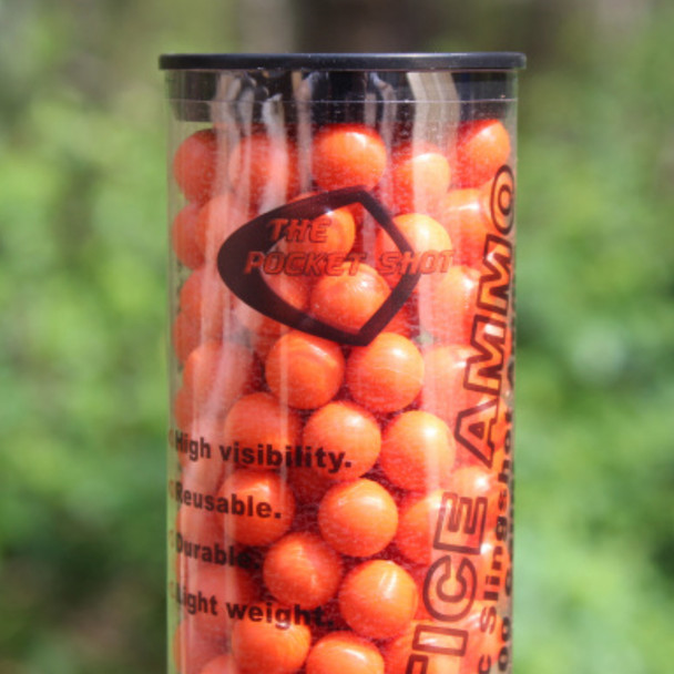 Pocket Shot Hi-Vis Orange Slingshot Pellets