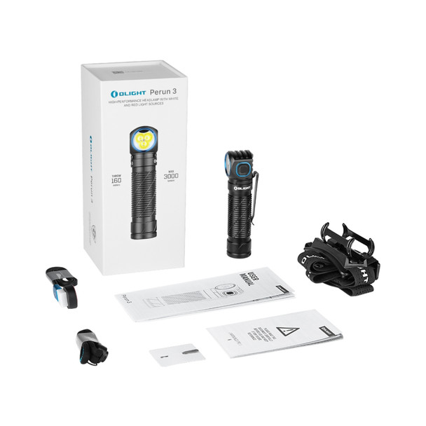 Olight Perun 3 Black Headlamp - 3000lm