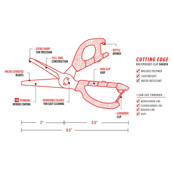 Bubba Large Fishing Shears