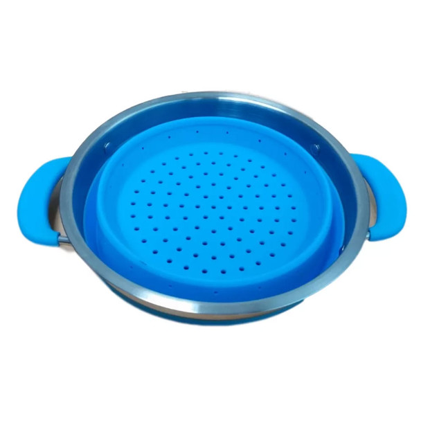 Supex Blue Collapsible Colander with Handles