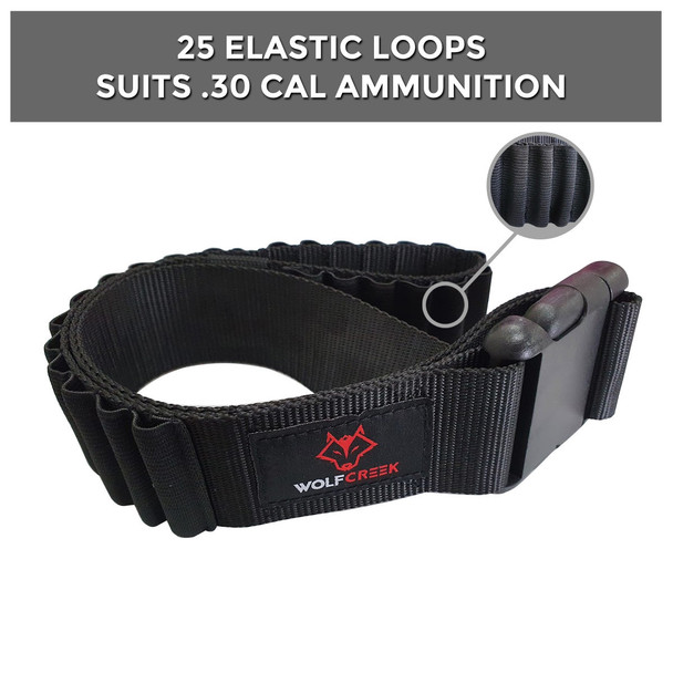 Wolf Creek 25 Loop Cordura Cartridge Belt .30cal