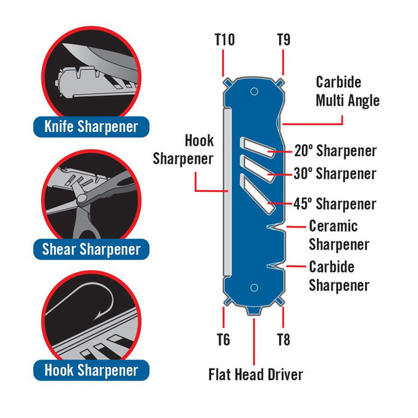 Cuda Sharpener for Knives, Shears & Hooks