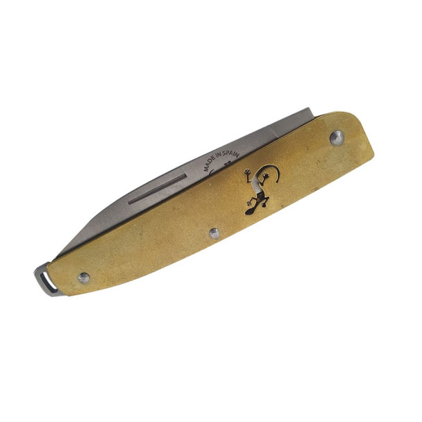 Salamandra Brass Handle Pocket Knife Salamandra Brass Handle Pocket Knife
