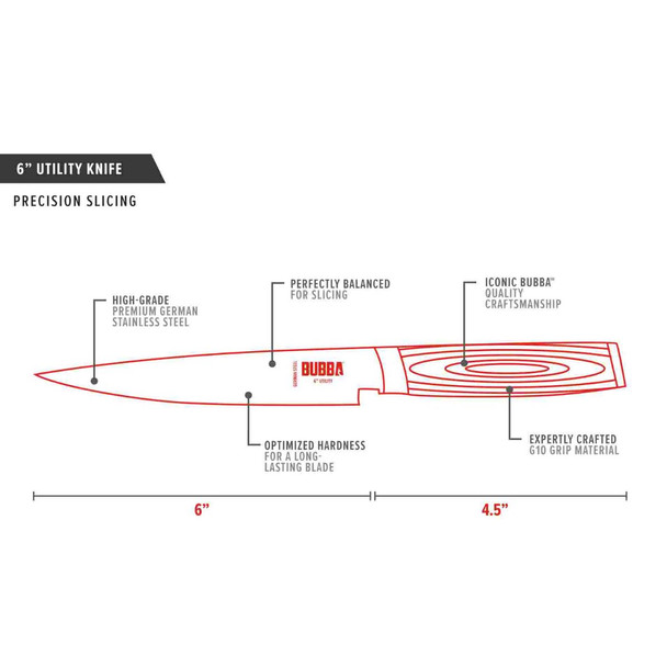 Bubba 6" Utility Knife