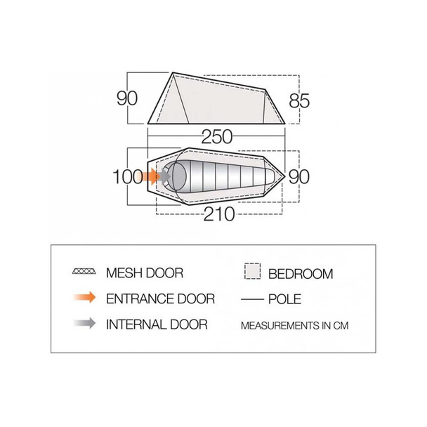 Vango Soul 100 1 Person Tent