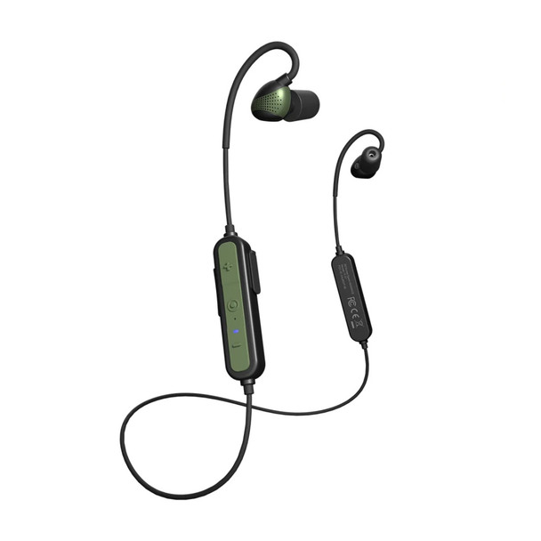 ISOtunes Advanced Bluetooth 2.0 Olive Electronic Shooting Earphones