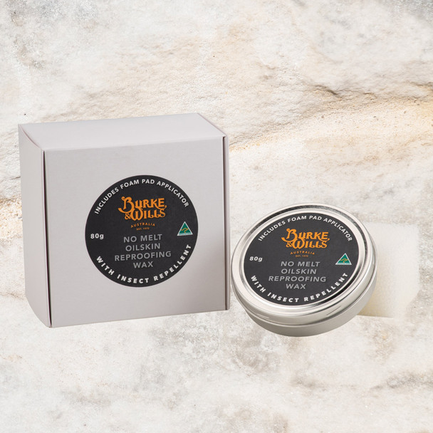 Burke & Wills No Melt Oilskin Reproofing Wax 80g