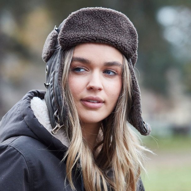 Burke & Wills Rustic Brown Trapper Hat
