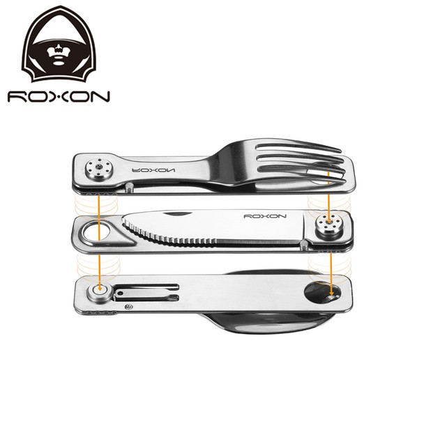Roxon Magnetic Folding Travel Cutlery Set