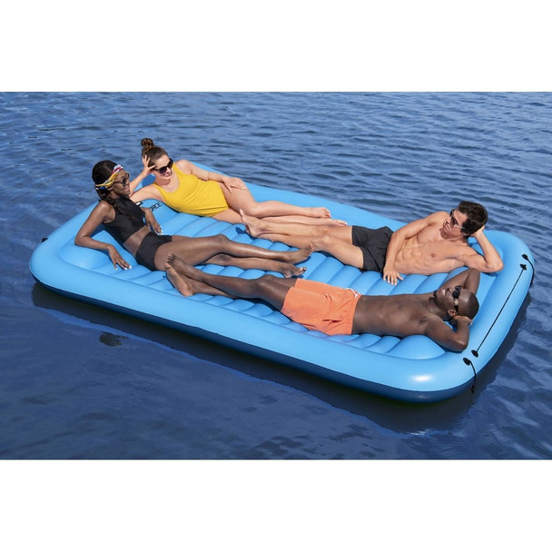 Hydro-Force 4 Person Sun Soaker Inflatable Floating Mattress Hydro-Force 4 Person Sun Soaker Inflatable Floating Mattress