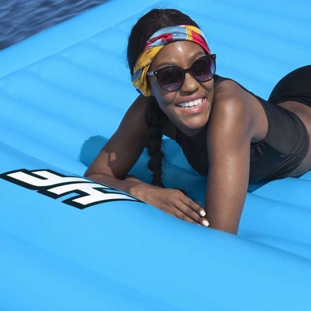 Hydro-Force 4 Person Sun Soaker Inflatable Floating Mattress Hydro-Force 4 Person Sun Soaker Inflatable Floating Mattress