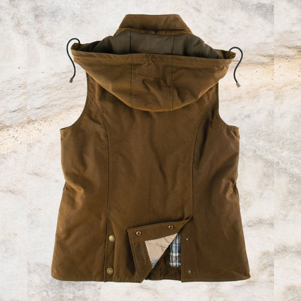 Burke & Wills Womens Bronze St Arnaud Oilskin Vest
