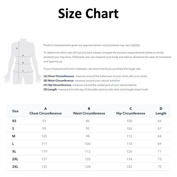 Burke & Wills Womens Bronze St Arnaud Oilskin Vest - Sizing Chart
