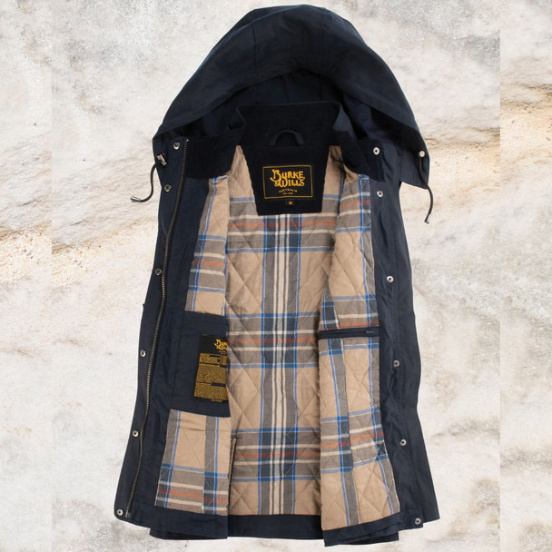 Burke & Wills Womens Ink St Arnaud Oilskin Vest