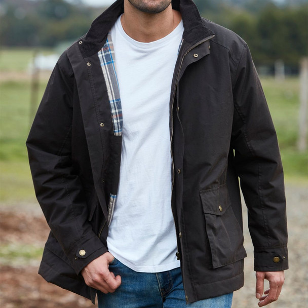 Burke & Wills Mens Brown River Jacket