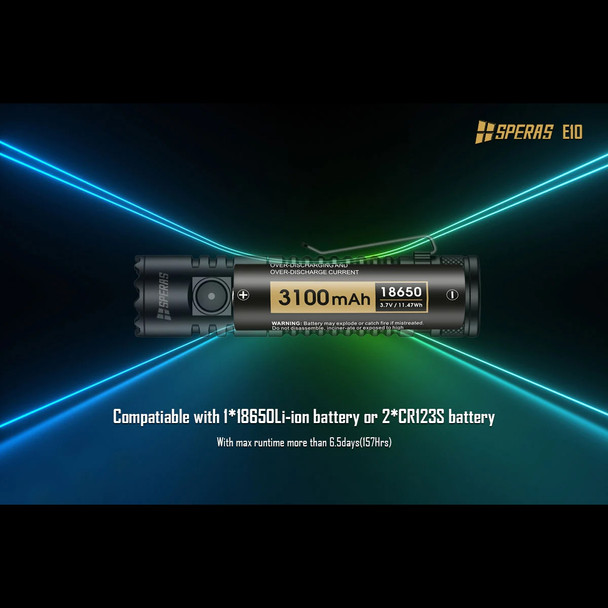 Speras E10 LED Torch - 1300lm