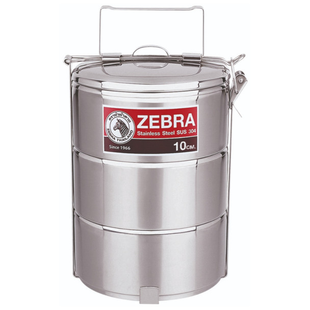 Zebra Tiered Round Food Carrier