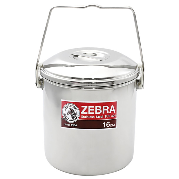 Zebra Loop Handle Stainless Steel Pot