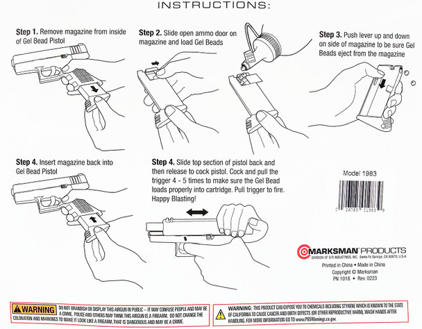 Laserhawk Blue Pistol Gel Blaster Laserhawk Blue Pistol Gel Blaster