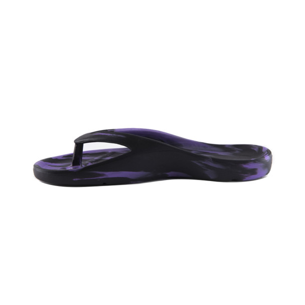 Slappa's Arch Support Thongs - Black & Purple
