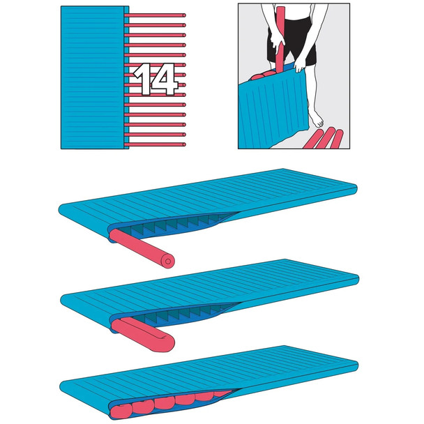 Vivere Noodle Floatz Single Mat