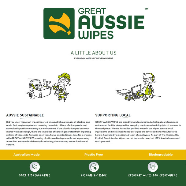 Great Aussie Wipes BBQ Wipes 10 Pack
