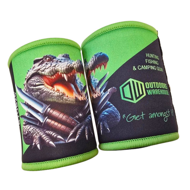 Magnetic Croc w Knives VIP Stubby Cooler