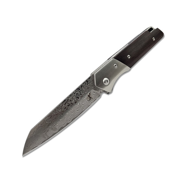 Salamandra Damascus Steel Pocket Knife 200mm