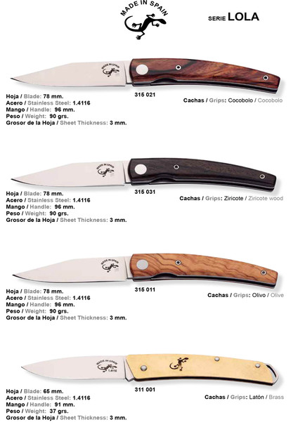 Salamandra Lola Damascus Blue Juma Pocket Knife 174mm