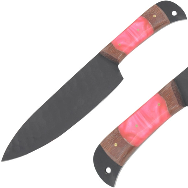 Elk Ridge 6 Piece Pink & Brown Kitchen Knife Set