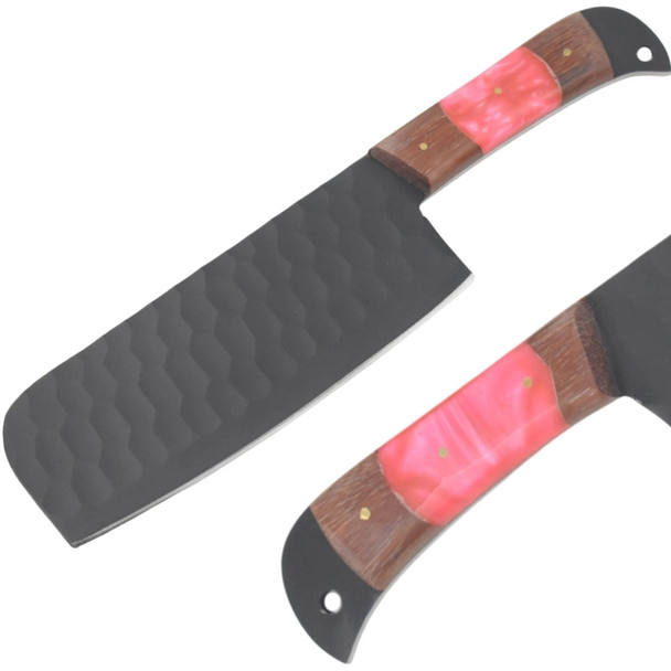 Elk Ridge 6 Piece Pink & Brown Kitchen Knife Set