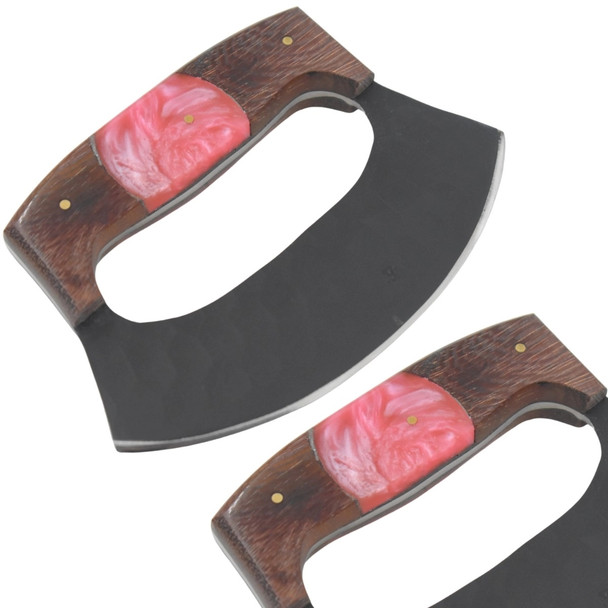Elk Ridge 6 Piece Pink & Brown Kitchen Knife Set