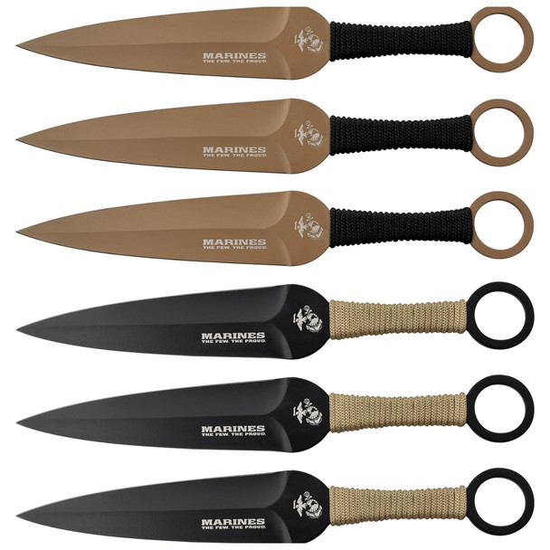 USMC Throwing Academy Throwing Knives 6 Pack