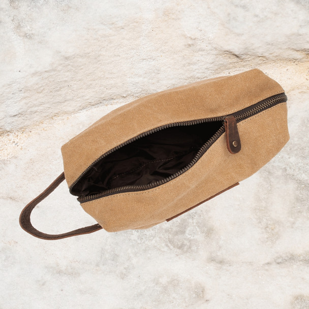 Burke & Wills Camel Saunders Toiletry Bag Burke & Wills Camel Saunders Toiletry Bag