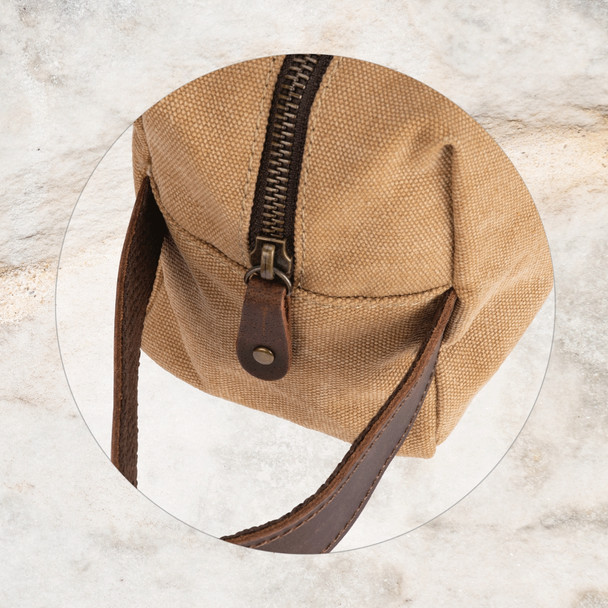 Burke & Wills Camel Saunders Toiletry Bag Burke & Wills Camel Saunders Toiletry Bag