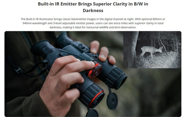 HIKMICRO Habrok HE25LN Digital & Thermal Binocular - Ex Demo