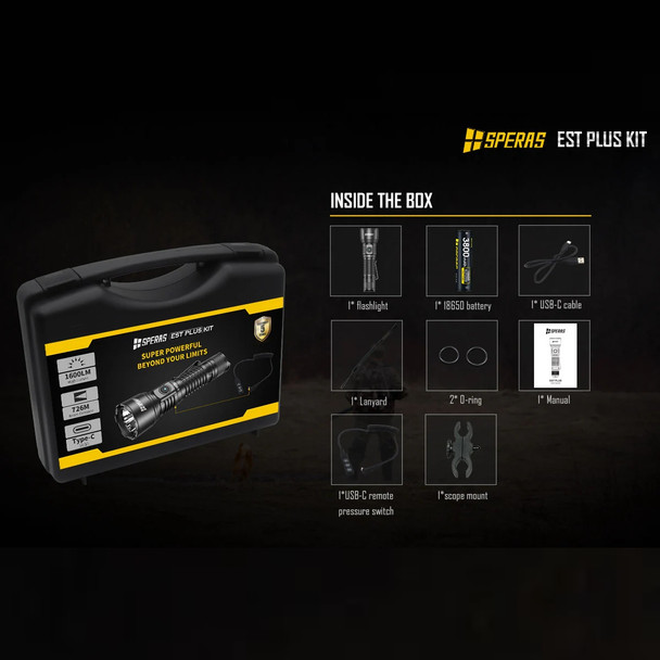 Speras EST Plus LED Torch Hunter's Kit