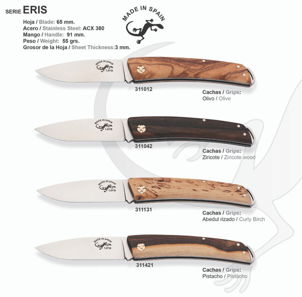 Salamandra Eris Pistachio ACX‑380 Pocket Knife