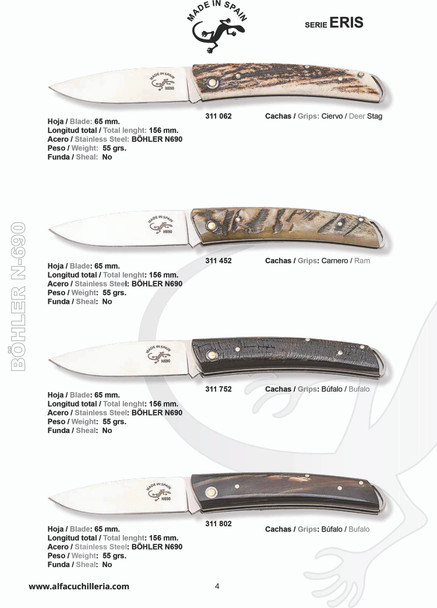 Salamandra Eris Ziricote ACX-380 Pocket Knife
