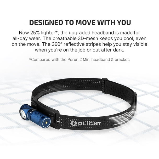 Olight Perun 3 Mini White & Red Beam Torch w Case